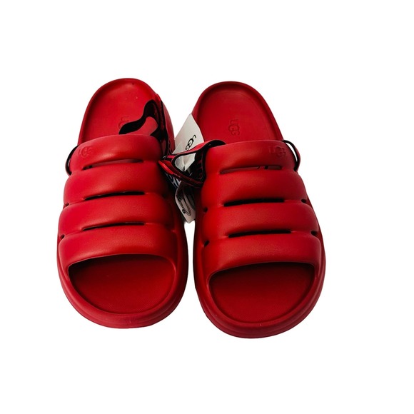 UGG Men's Sport Yeah Red/Black Strap Sandals Size 10 NEW With Tags - Picture 2 of 7